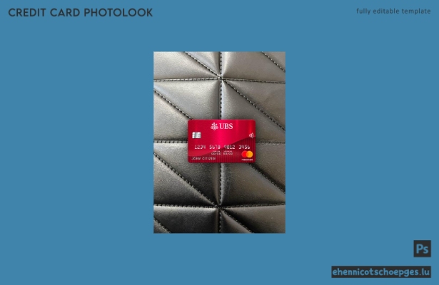 Schweiz UBS Bank Mastercard Photolook Beispielvorschau